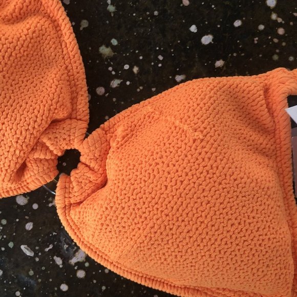 PQ X REVOLVE Ring Tri Bikini Top Papaya Orange Ring - Picture 5 of 9